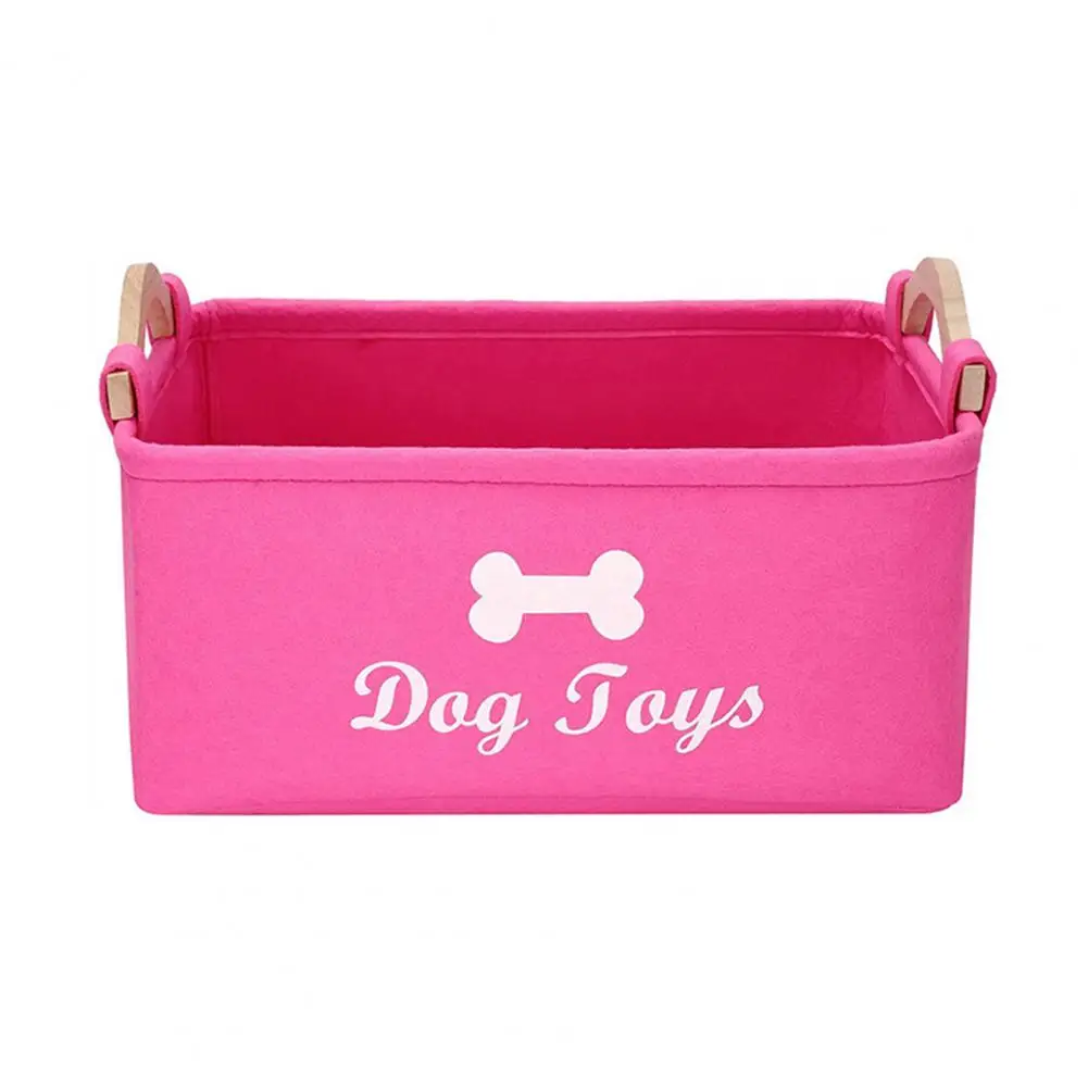 Dog Toy Storage Container Capacity Pet Toy Storage Box Lightweight Flexible Organizer for Toys Coats Blankets Long-lasting Pet