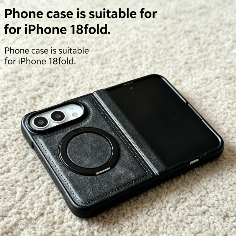 suitable-for-apple-18fold-mobile-phone-case-magnetic-charging-center-axis-full-bag-with-front-frame-anti-drop-leather-case