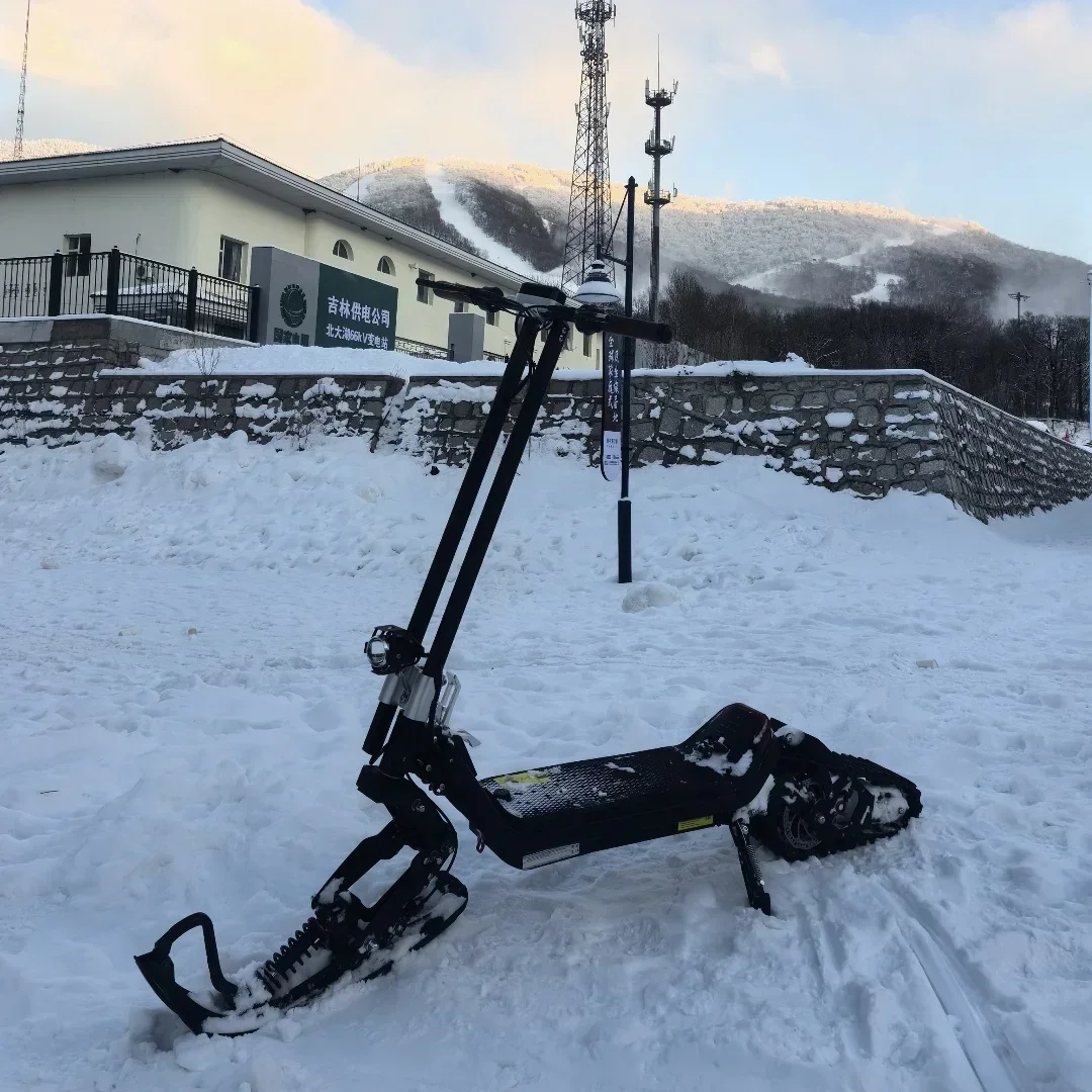 

3-in-1 Two-wheel Off Road Tracked 1800W 20Ah 30Ah Electric Snow Scooter With Tuya APP Control