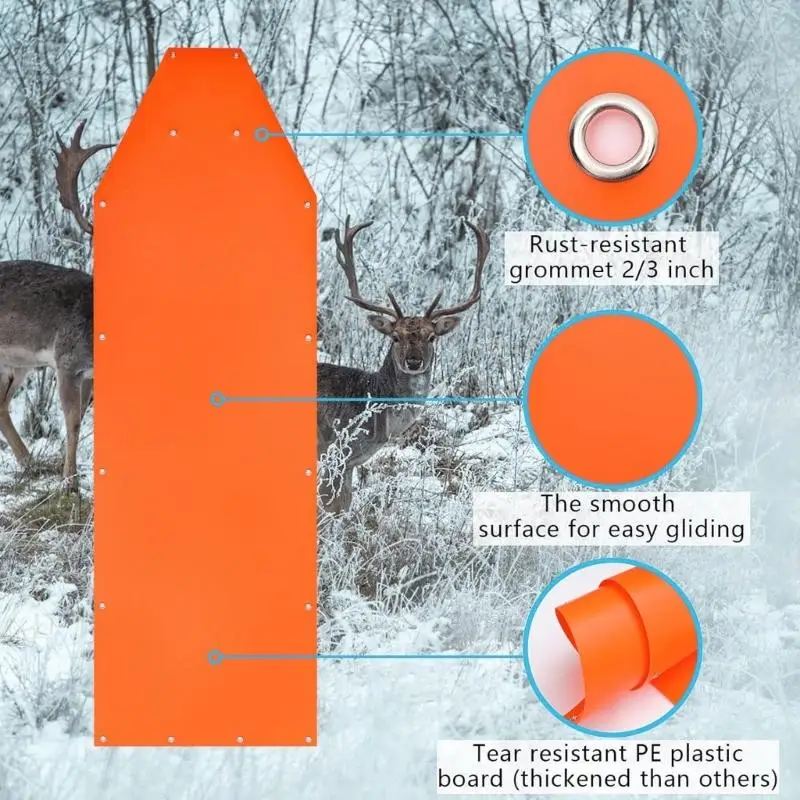 متعددة الأغراض في الهواء الطلق مزلقة سميكة تسلق الثلج تسلق الثلج لصيد التخييم ونقل الحطب K1YF