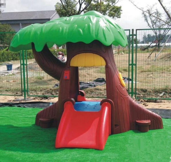 Children's outdoor toy castle game house environmental protection plastic small house kindergarten outdoor toy house