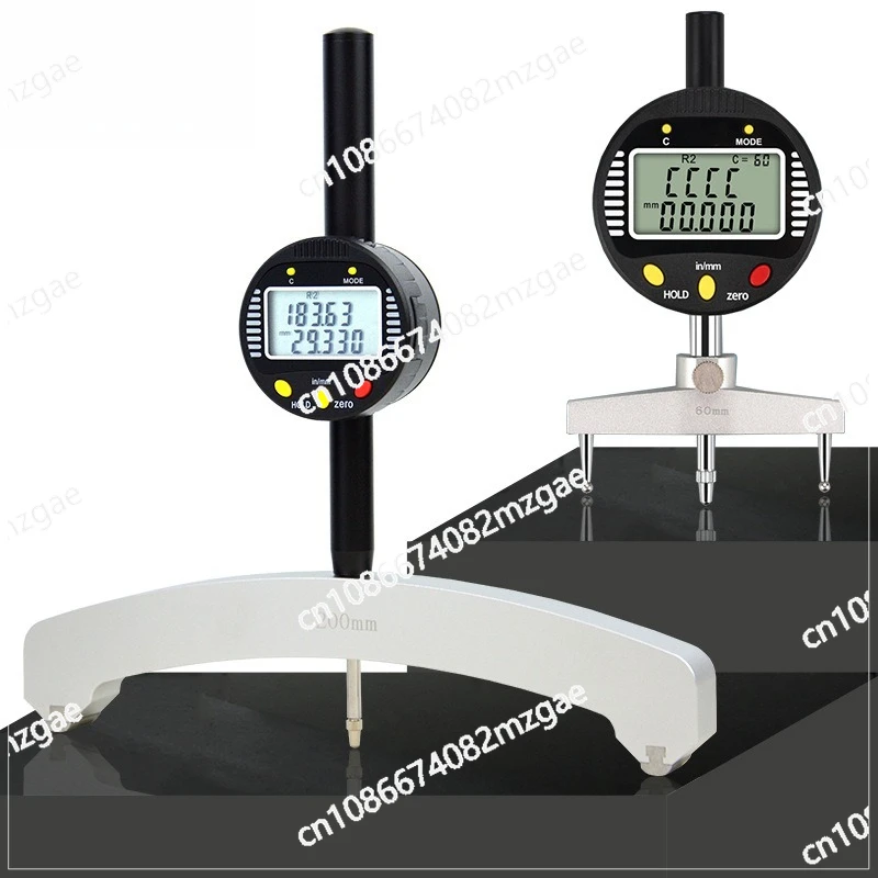 مقياس نصف قطر العرض الرقمي الإلكتروني، أداة قياس راديان، مقياس R، قوس، نطاق نصف القطر 5-700 مم #1