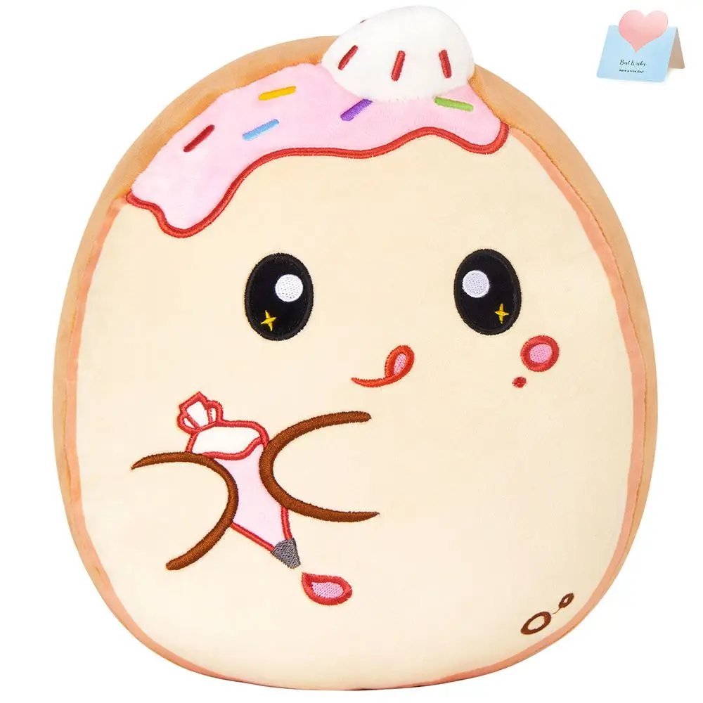 30cm Cute Bakers Throw Pillows Catton Bread Decorator Plush Toys Stuffed Pillow Sleeping Cushion Birthday Gift for Girls Baby