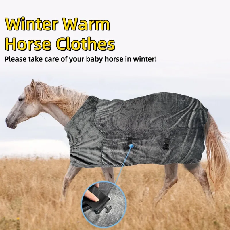 

Дышащее зимнее одеяло для лошадей, мягкие аксессуары из конного волоса, теплая одежда для лошадей, принадлежности