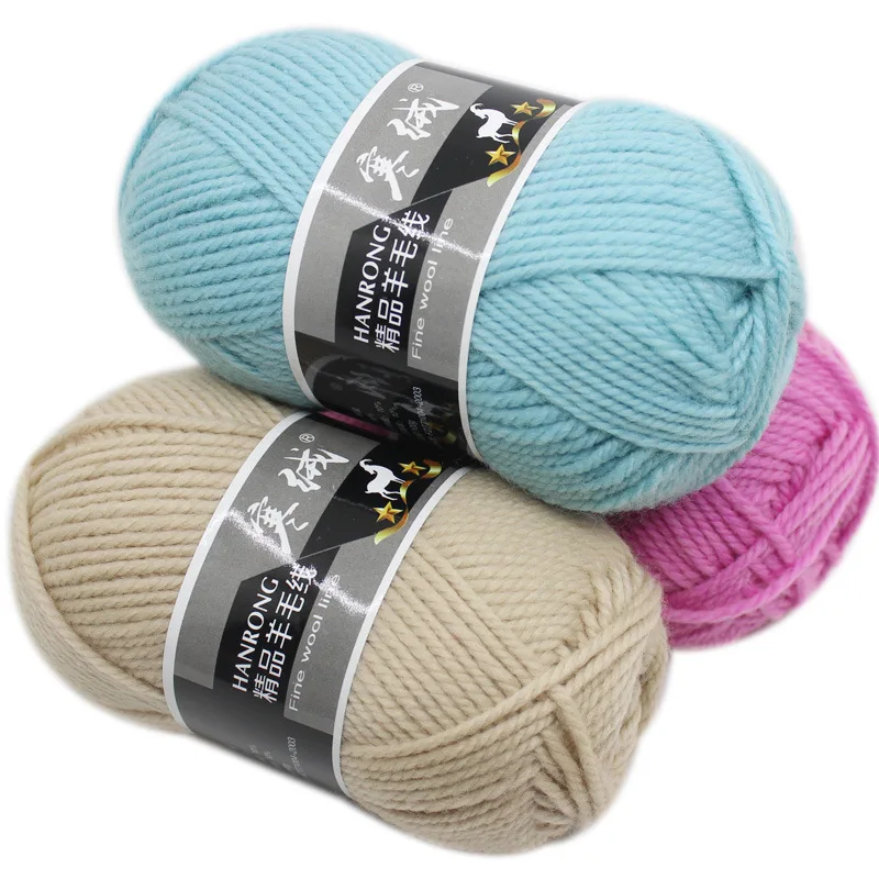 Merino Wool Knitted Crochet Knitting Yarn, Environmental Protection, Sweater Scarf, 100g/Ball