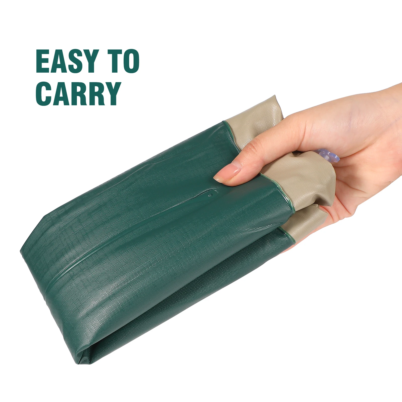 

2pcs Fishing Boat Seat Cushion Waterproof PVC Inflatable Kayak Accessories Gel Padded Pressure Relief Foldable Lightweight