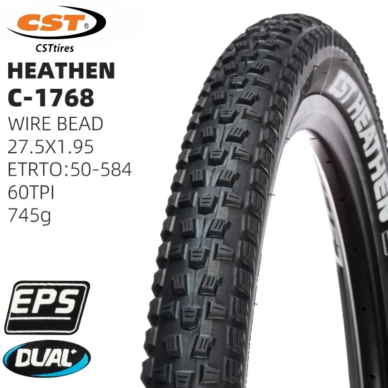 27.5X1.95 50-584 C-1768 HEATHEN MOUNTAIN BICYCLE TIRE OF MTB BIKE TYRE double compound CST 60TPI