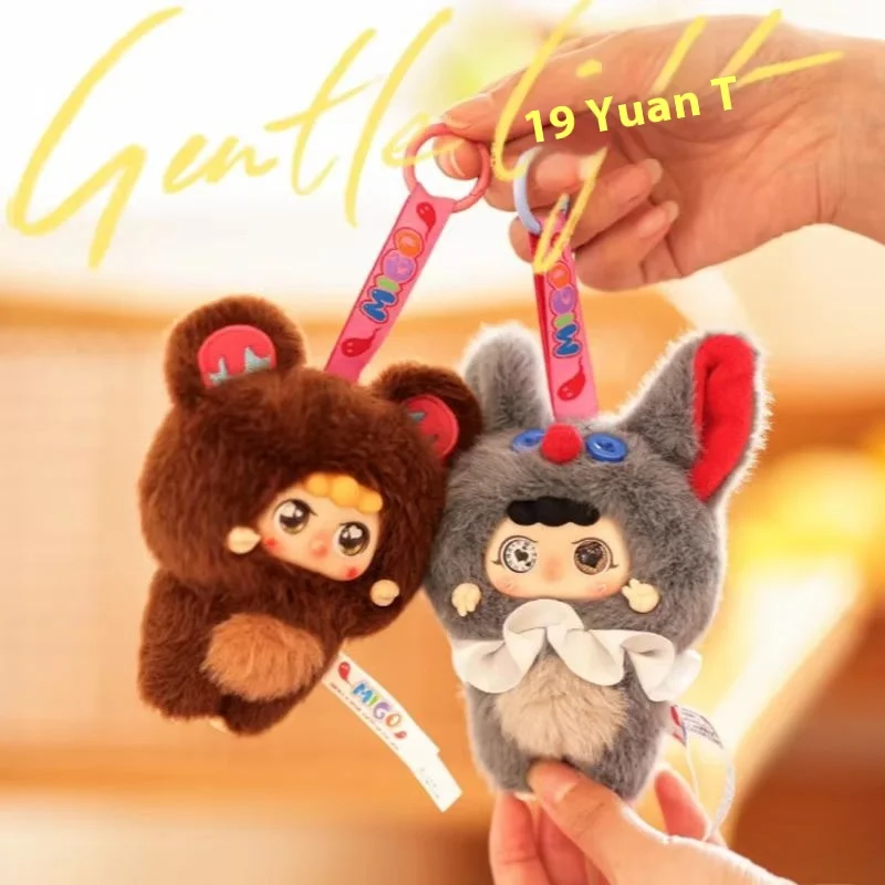 حار ميغو الطفل ثلاثة 12 قطعة سلسلة صانع المشاكل الفينيل صندوق أعمى عمل الشكل لعبة Kawaii دمى صندوق غامض الأطفال الكبار الهدايا #5