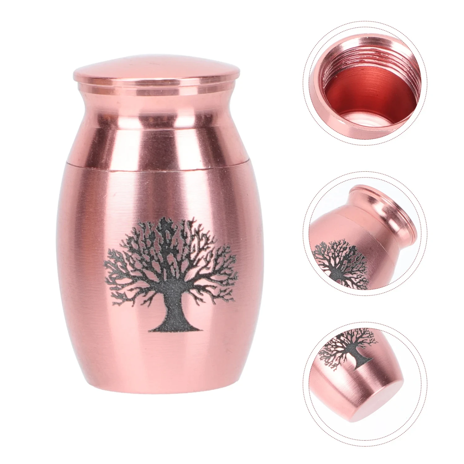 Stainless Steel Opened Casket Cremation Tank Animal Pet Urn Ash Can Cinerary Jar