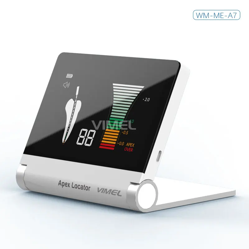 A7 محدد موقع قمة الأسنان قابل للطي 5.1 بوصة شاشة ملونة مع 2 في 1 نوع C طول قناة الجذر أداة قياس