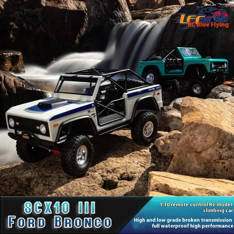 

Axial 1/10 Scx10iii Simulation Ford Bronco Third-Generation Remote-Controlled Climbing Car With Adjustable Hydraulic Shock Absor