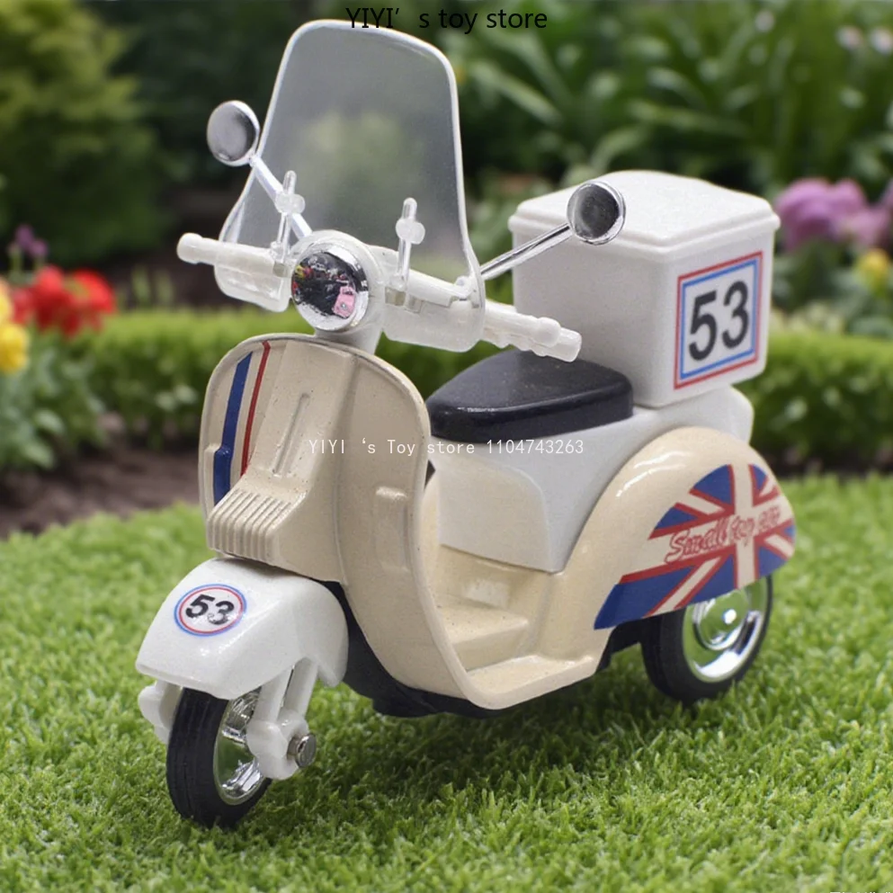 

1:43 Takeout motorcycle little sheep alloy car models, rebound car models, high-end decorations, and car children's toys 25