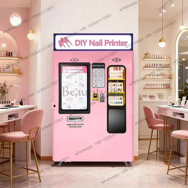 Customized Professional Nail Art Printer Vending Machine CE Certified for Salon and Shopping Mall 2026 New Model