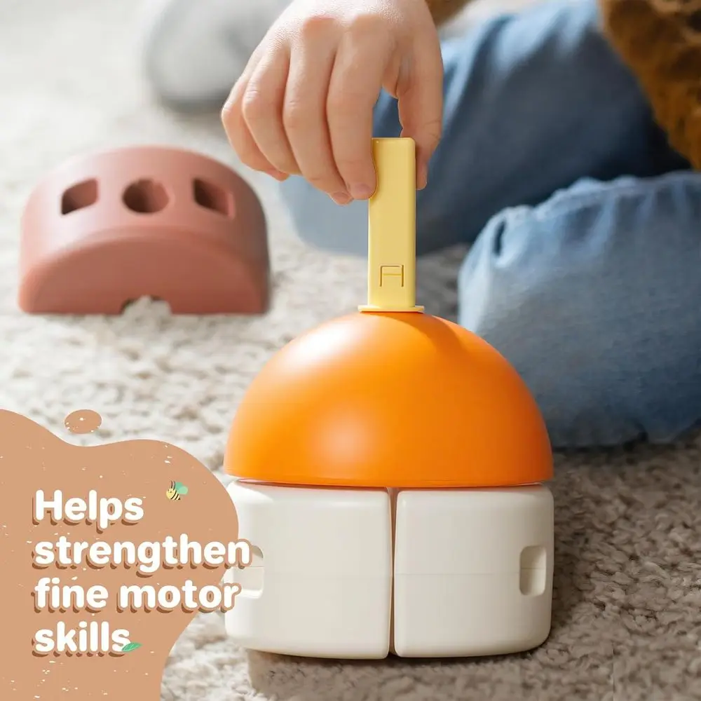 Blocchi da costruzione Jumbo Montessori STEM da 41 pezzi per 3+ anni, giocattoli impilabili per bambini per ragazzi e ragazze, regalo di compleanno