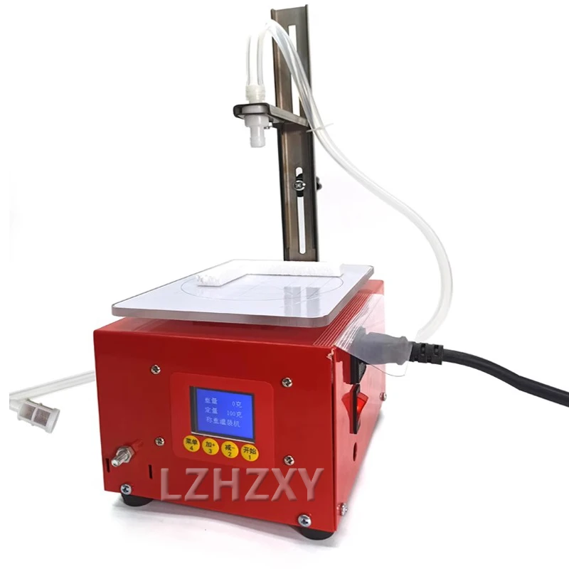 Máquina de enchimento líquida 350ml 3.8l controle digital água bebida perfume cosméticos suco leite pequena garrafa enchimento