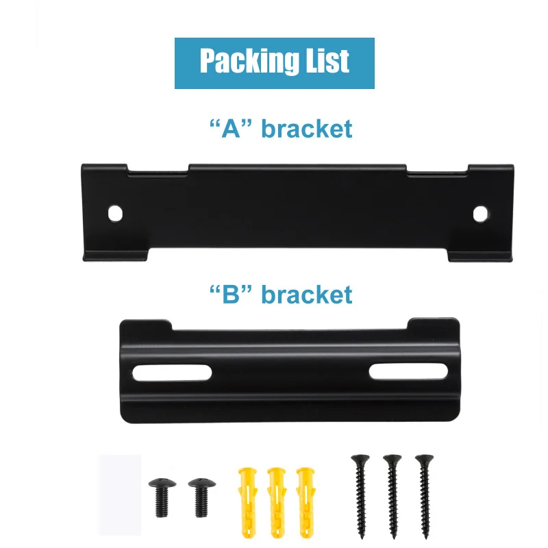 Wall Mount Bracket For BOSE (Cinemate120/SOLO5) Wall hanging support frame offers secure fixed installation and prevents shaking