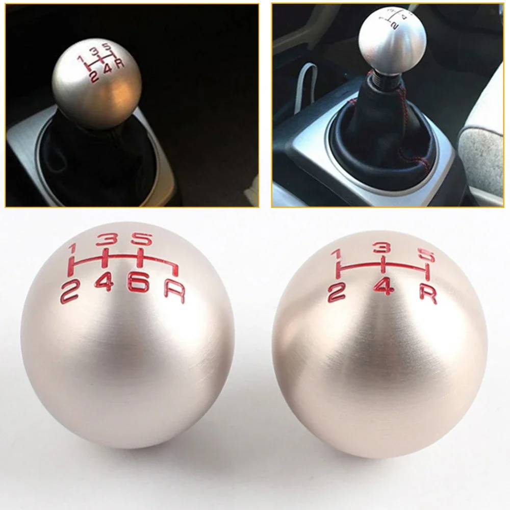 5 6 Speed 5R 6R Car Aluminum Ball Shape Gear Shift Knob Shifter Lever MT Fit For Honda Civic City FD2 FN2 EP3 TYPE R DC2 DC5
