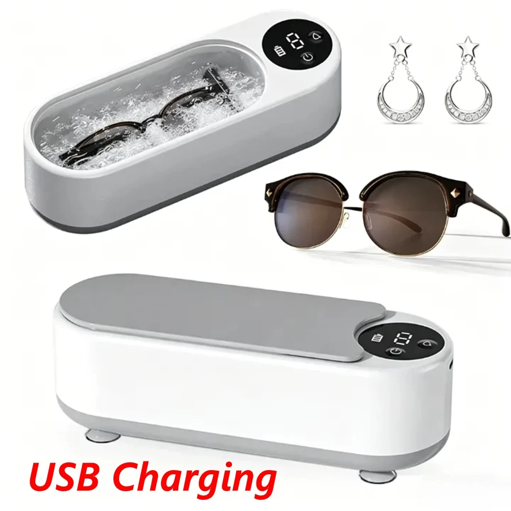 

Ultrasonic High-Frequency Glasses Cleaner Tools- 1pc USB Charging Multi-Purpose Cleaning Machine for Eyewear & Accessories