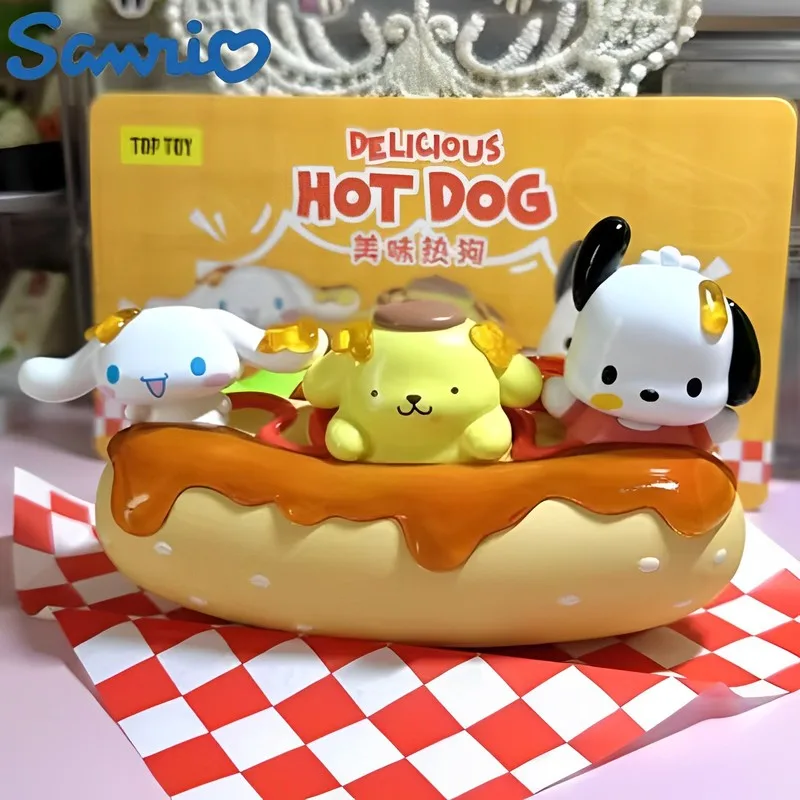 

Sanrio серия хот-догов Коричный помпон пурин полако экшн-фигурка аниме Мультяшные Фигурки ПВХ Модель Статуя Кукла подарок