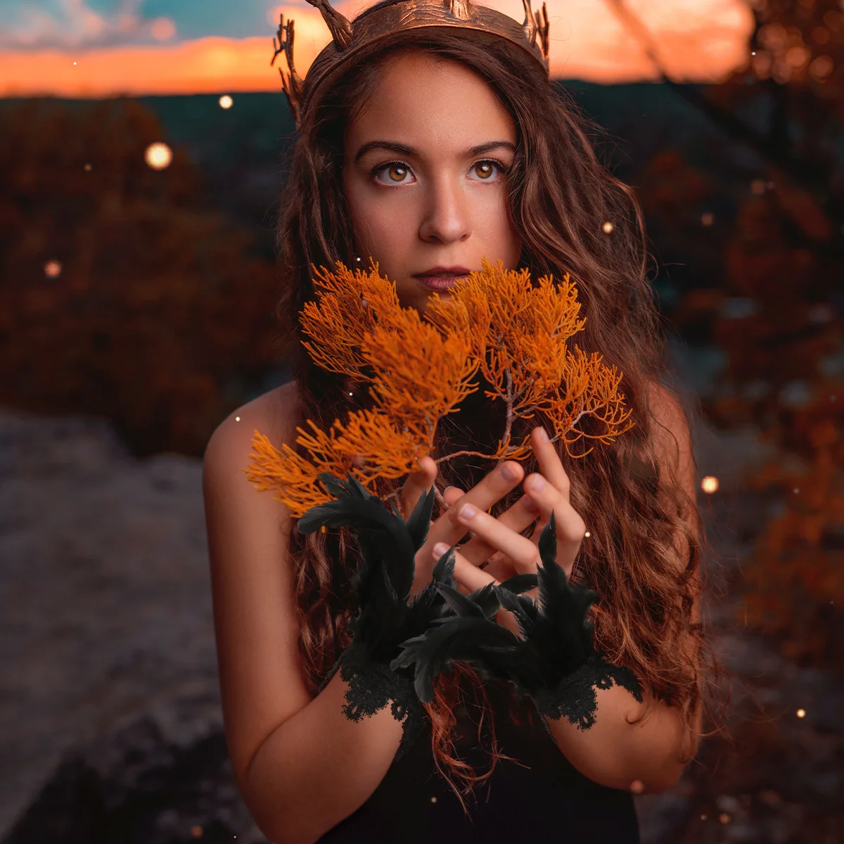 2 SZT. Akcesoria do kostiumów na Halloween Czarne mankiety dekoracyjne Mankiety klauna Bransoletka damska