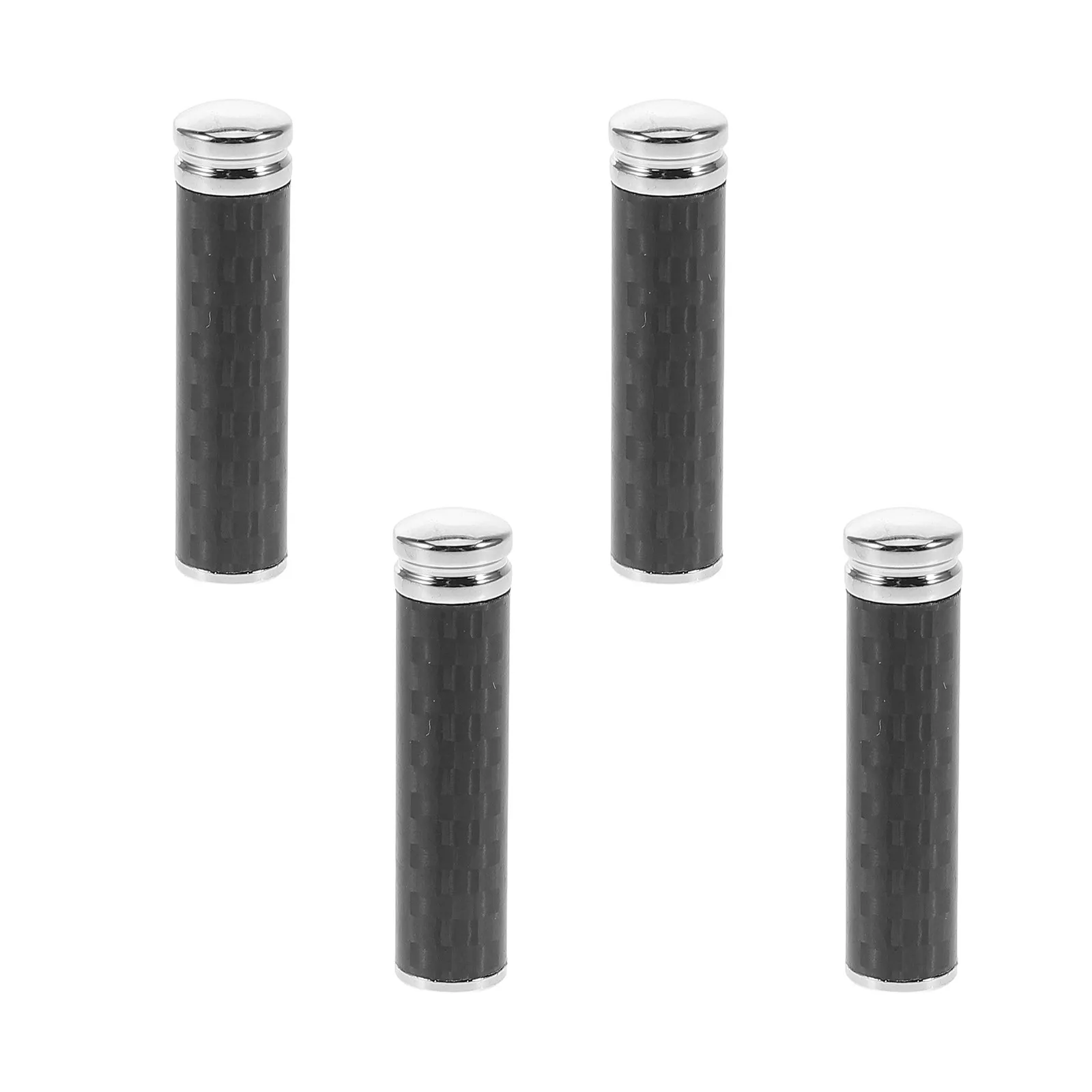 4Pcs Carbon Fiber Door Lock Pins Universal Automotive Interior Trim Door Lock Knob Replacement for Car Truck Suv Van