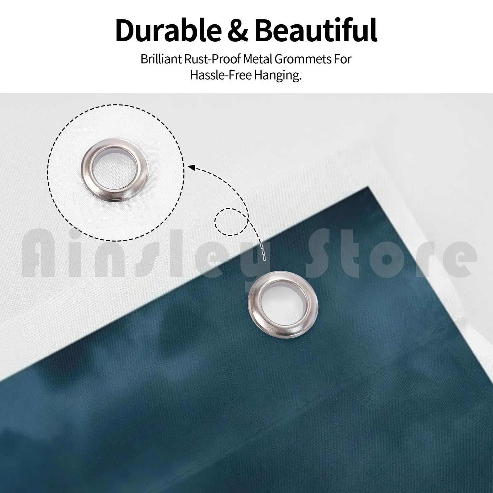 Blue Clouds , White Moon Outdoor Decor Flag Car Flag Landscape Moon Night Sky Clouds Blue White Black Grunge