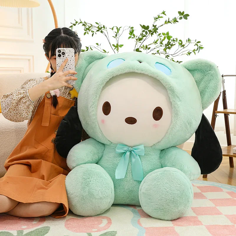 Kawaii Sanrio Character Plush Toys Cinnamonroll Pochacco Kuromi  Plushies Doll Cos Bear Cute Toys Children Birthday Gifts