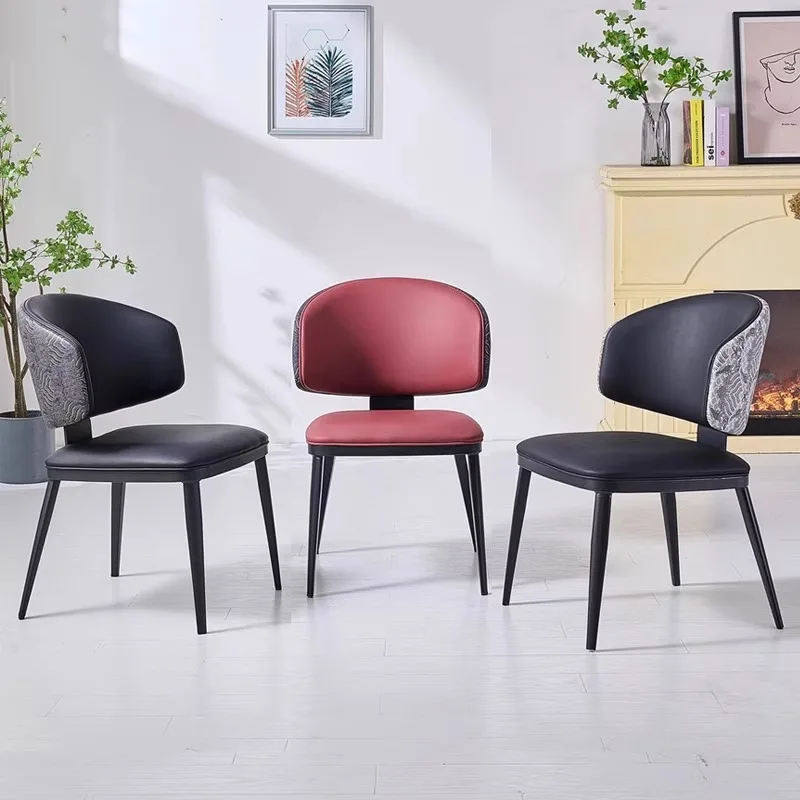 

Dining chair household modern minimalist Italian light luxury high-end designer Shimadai restaurant dining table