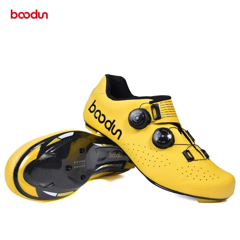 New Ultralight Cycling Road Shoes Carbon Fiber Self-Locking Pro Bike Shoe Breathable Bicycle Racing Athletic Sneakers Men