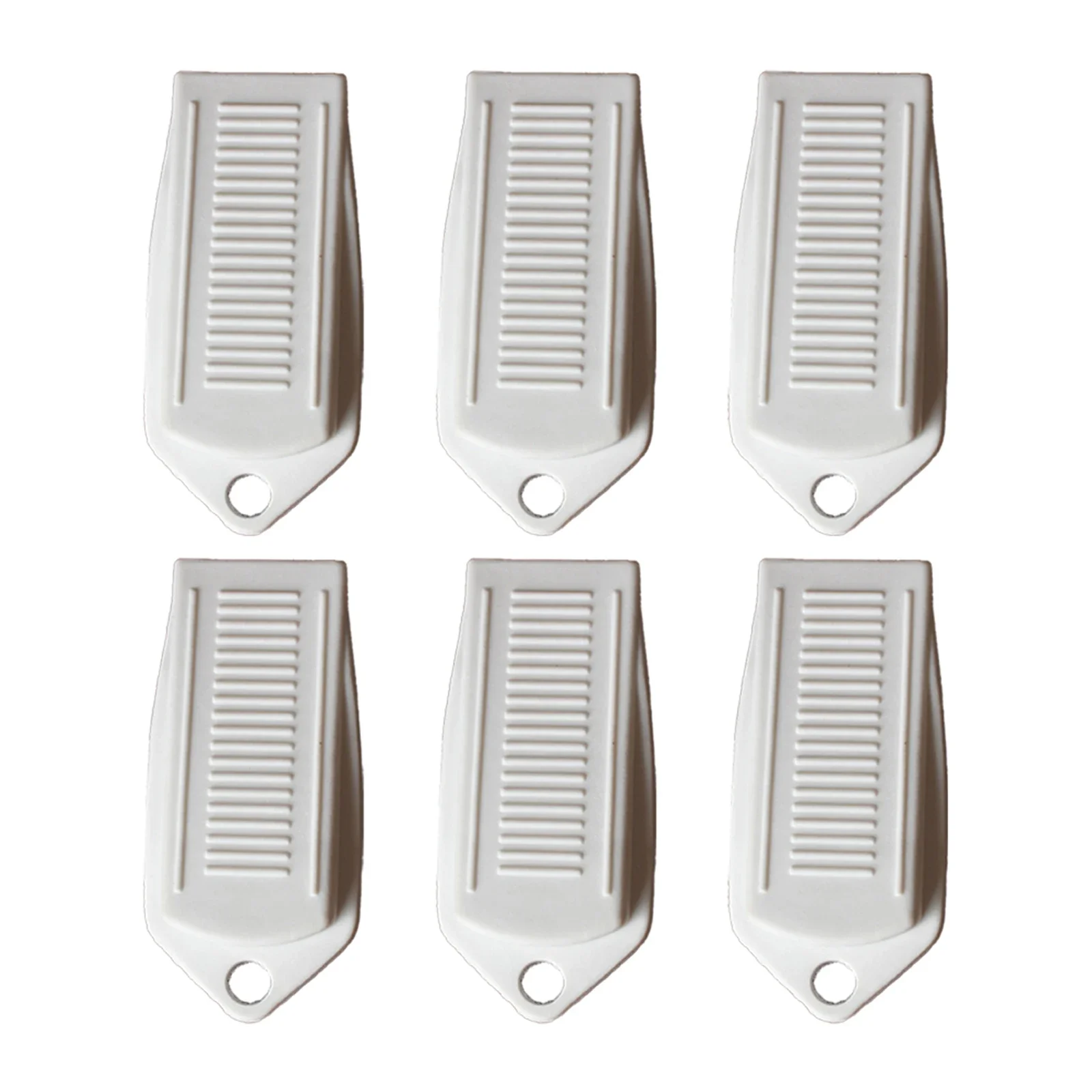 6pcs Door Stopper Floor Slanted Wedge Floor Stops Anti-Collision Door Stopper Rubber Floor Stop Prevents Doors From Closing