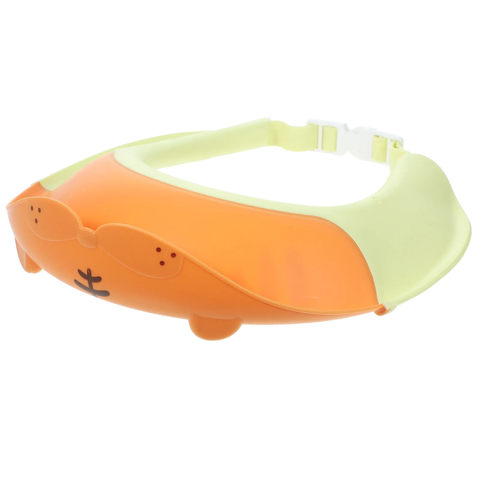 

Детская шапочка-козырек для мытья волос с мультяшным рисунком, регулируемая застежка, легко надевается, защита от воды для малышей