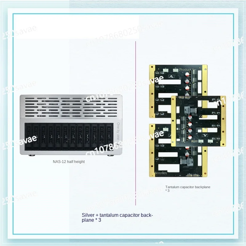 Nas Series 12-disk Server, Hot-swappable Chassis, Supports ATX Motherboard Network Data Storage, Industrial Control Devices