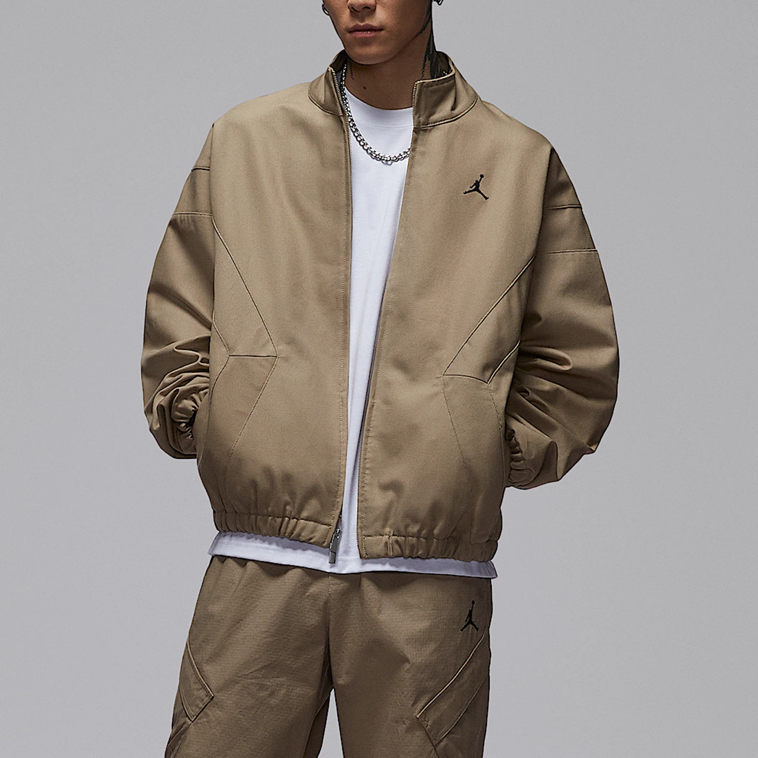 Nike Authentic JORDAN Men's Durable Stand Collar Embroidery Sports Jacket IF1823-247