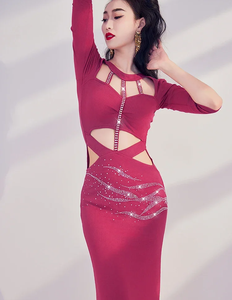 زي رقص شرقي نسائي ، فستان ماسي AB ، لامع ، أداء ، قطعة واحدة ، الربيع ، الصيف ، من من من من قطعة واحدة