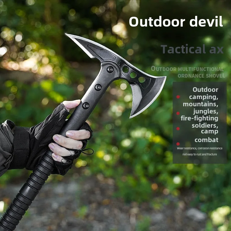 Outdoor self-defense axe fire axe field mountaineering hand tactical Weapon multifunctional logging axe