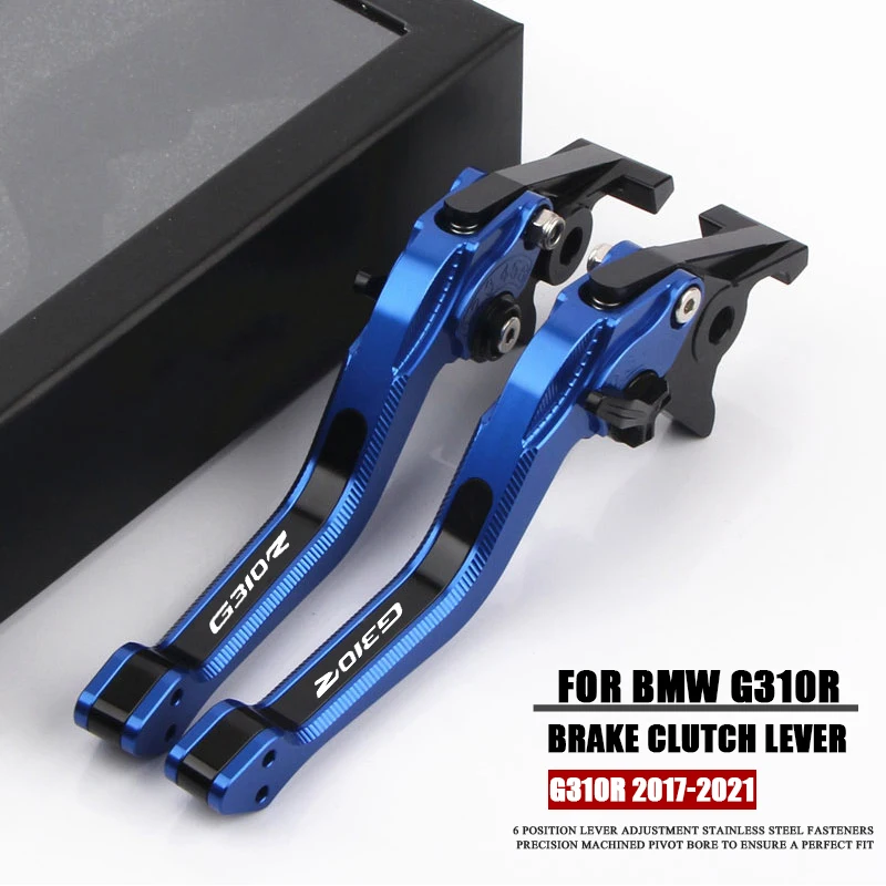 Motorcycle Accessories CNC Aluminium Adjustable Brake Clutch Levers Guard Protector For BMW G310R G310 R G 310 R 2017-2021