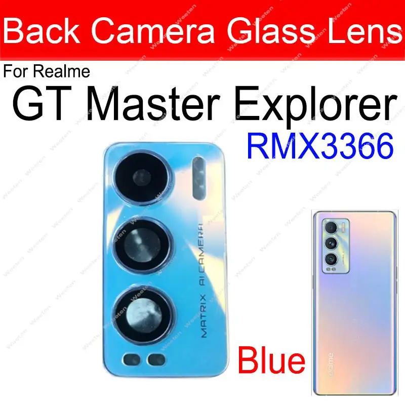 For Realme GT Neo 2 2T Neo Flash GT Master Explorer Rear Back Camera Glass Lens Back Glass Lens Replacement Spaer Parts