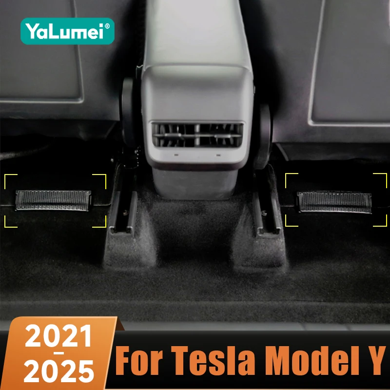 Für Tesla Modell Y 2021 2022 2023 2024 2025 Auto Air Outlet Abdeckung Anti-blocking Staubdicht Unter Sitz klimaanlage Vent Abdeckung