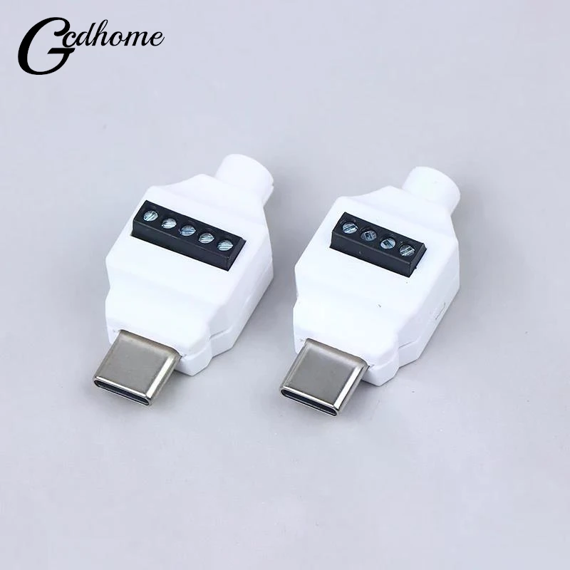 Type C Solderless Small Plug USB C Data Cable Connector USB Soldering Free Connector For Mobile Phone Fast Charging Cable Repair