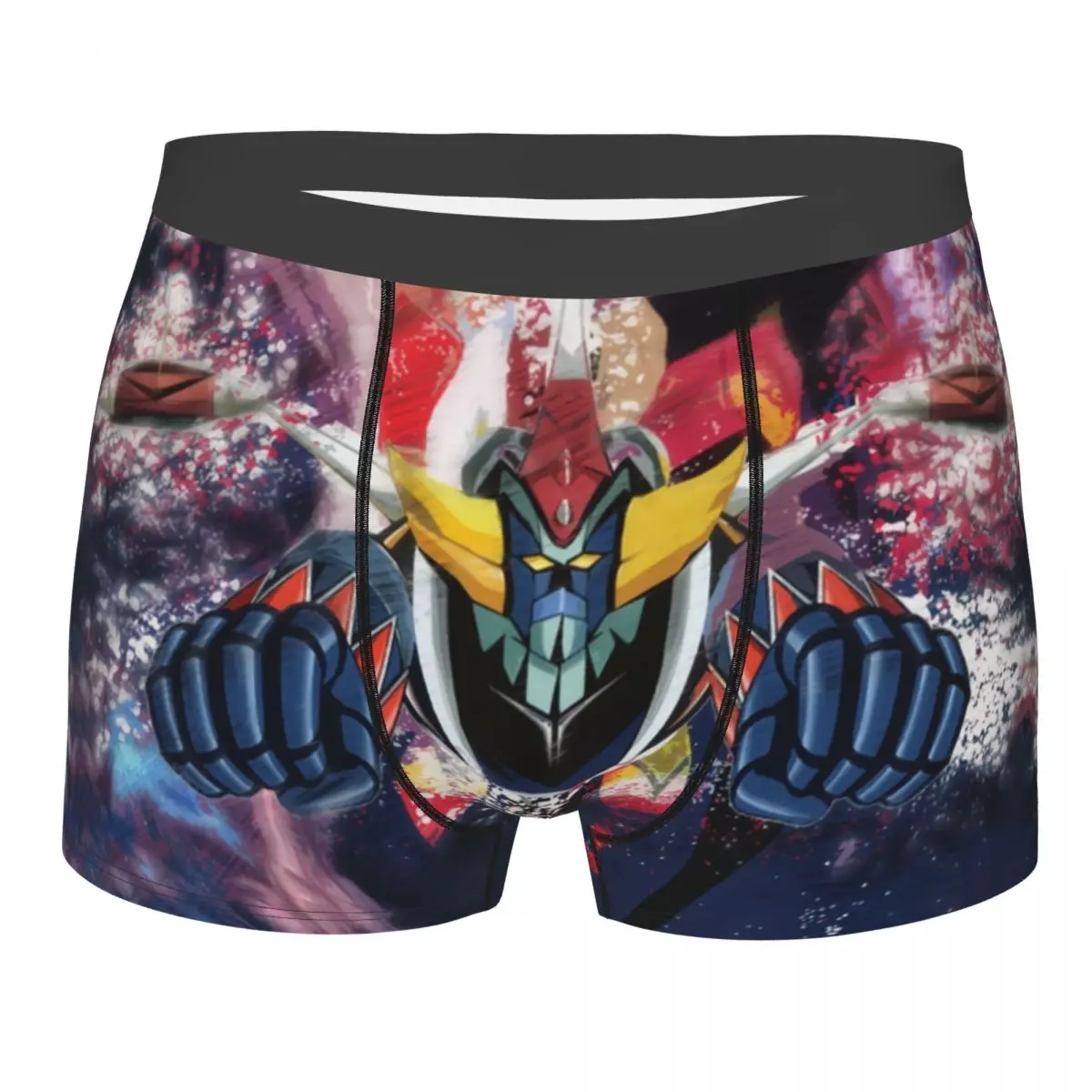 

Cool Goldorak Grendizer Underwear Men Printed Customized Ufo Robot Anime Boxer Shorts Panties Briefs Soft Underpants