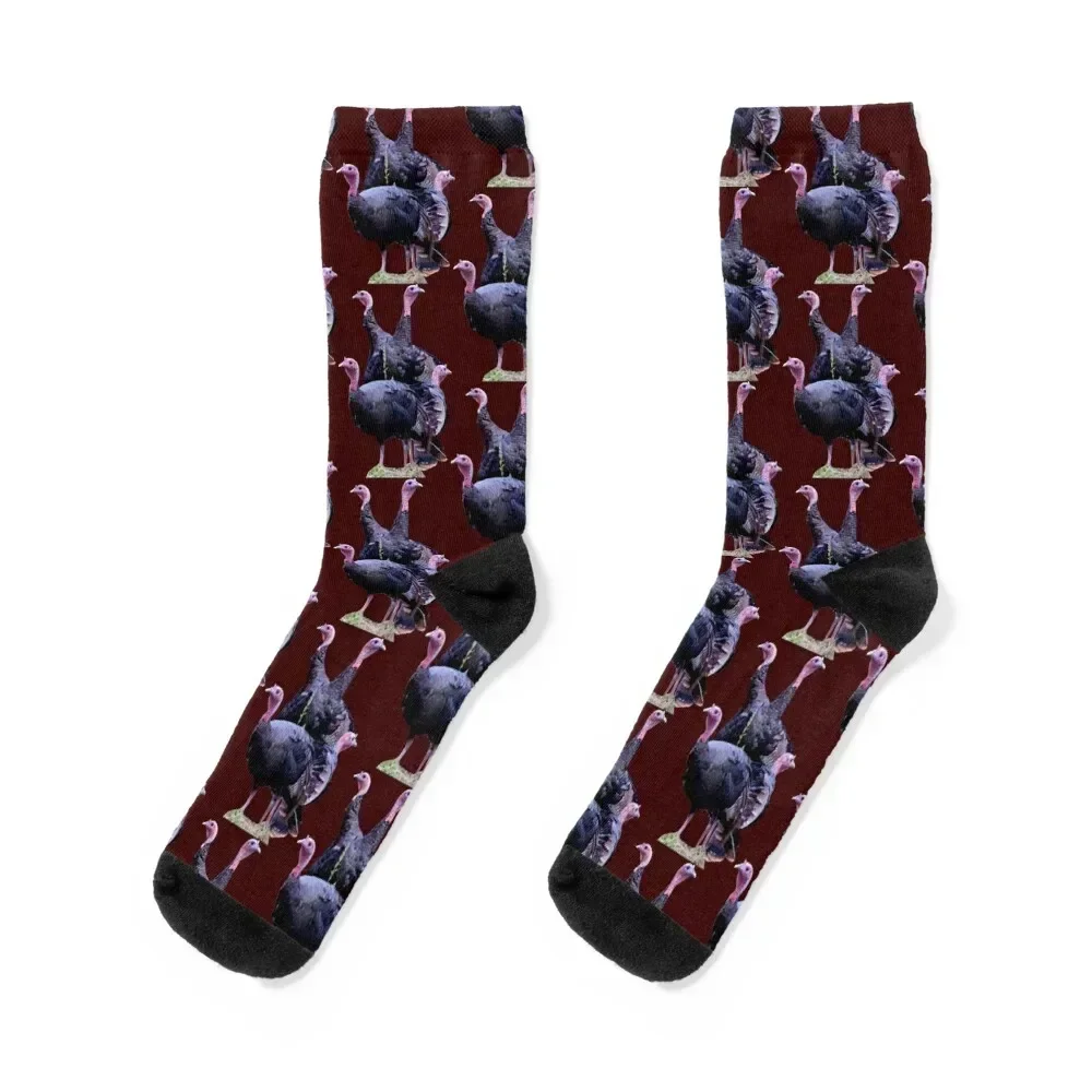 Wild Turkeys Socks football moving stockings Boy Socks Women's