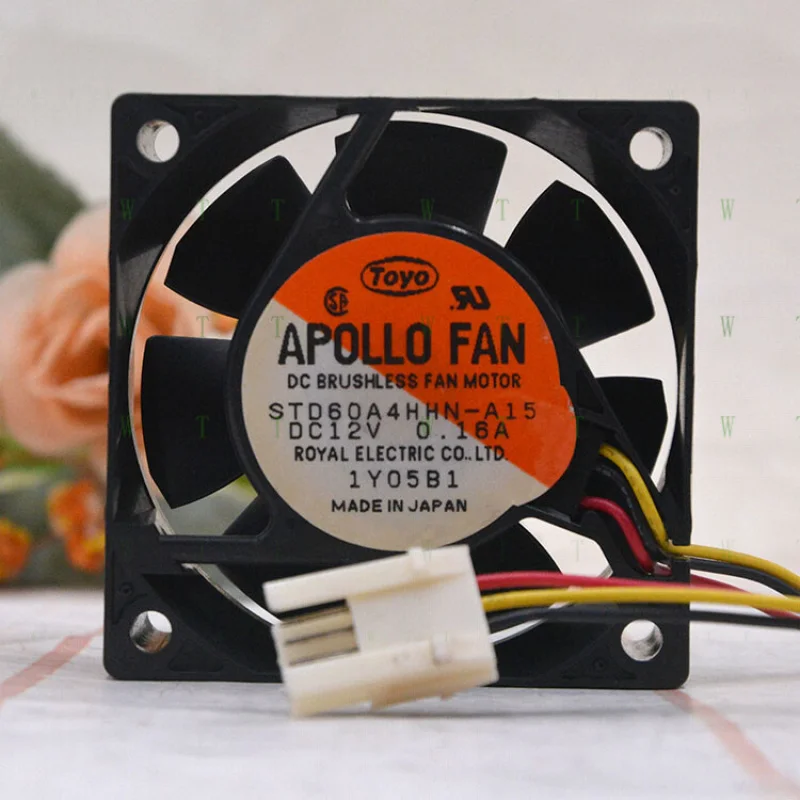 H 1 шт. для TOYO APOLLO FAN 12V0.16A STD60A4HHN-A15 6025 6 СМ сигнальный вентилятор. H 1 шт. для TOYO APOLLO FAN 12V0.16A STD60A4HHN-A15 6025 6 СМ сигнальный вентилятор.
