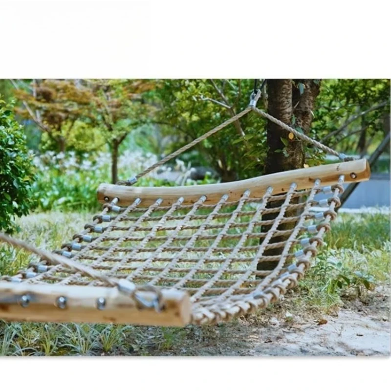 Environmental Hammock Outdoor Swing Garden Stranded Mesh Hammock 3 Person Swing and Children Children