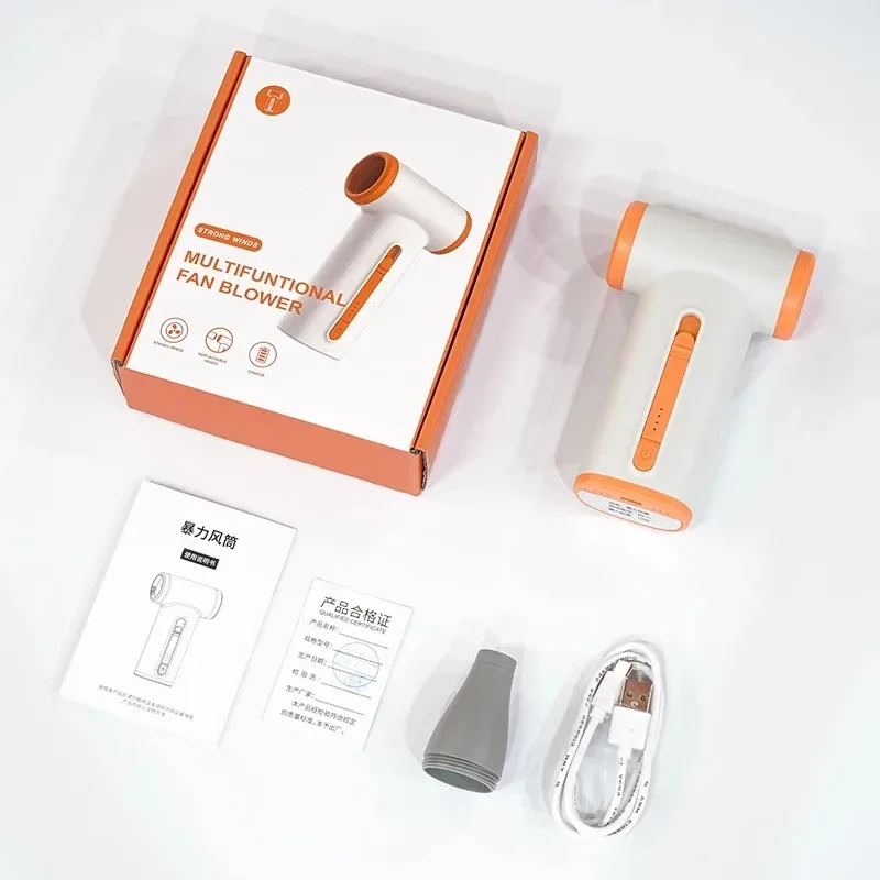 ポータブルハンドホールド多機能 130000 RPM 充電式ミニブロワードライヤーコードレスヘアドライヤー強風エアダスタークリーニング