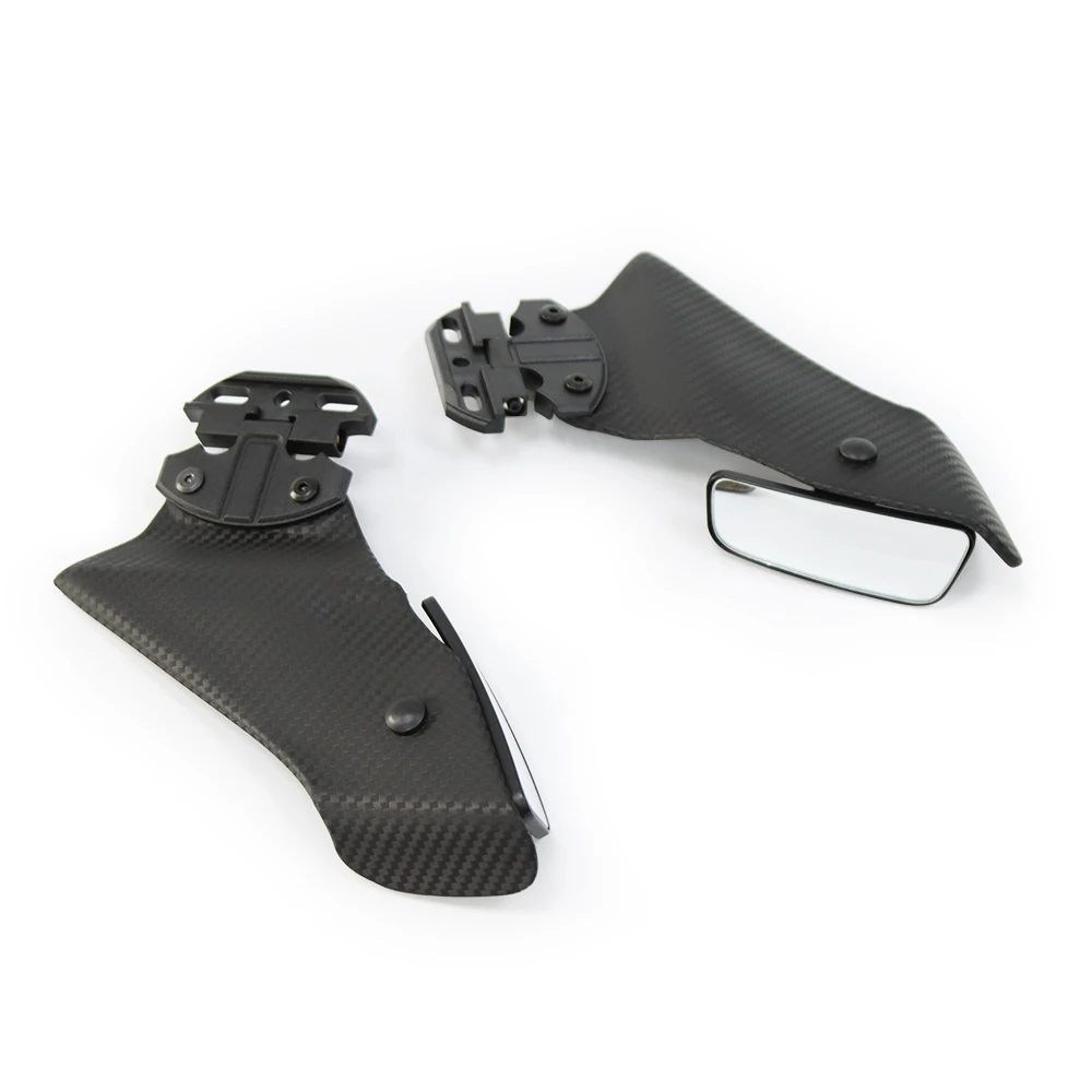 لكاواساكي نينجا 250 300 400 ZX6R ZX636 ZX7R ZX9R ZX10 العالمي لدراجة عادية المرايا الجانبية الجناح الرياح الجناح الثابتة الجناح عدة