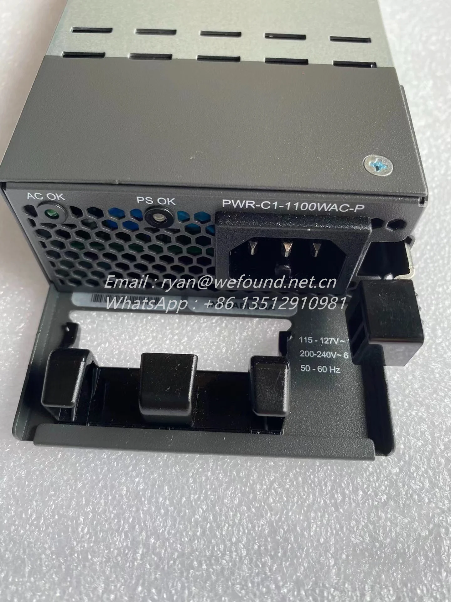 PWR-C1-1100WAC-P for Cisco Catalyst 9300 Series Switches Redundant Power Supplies