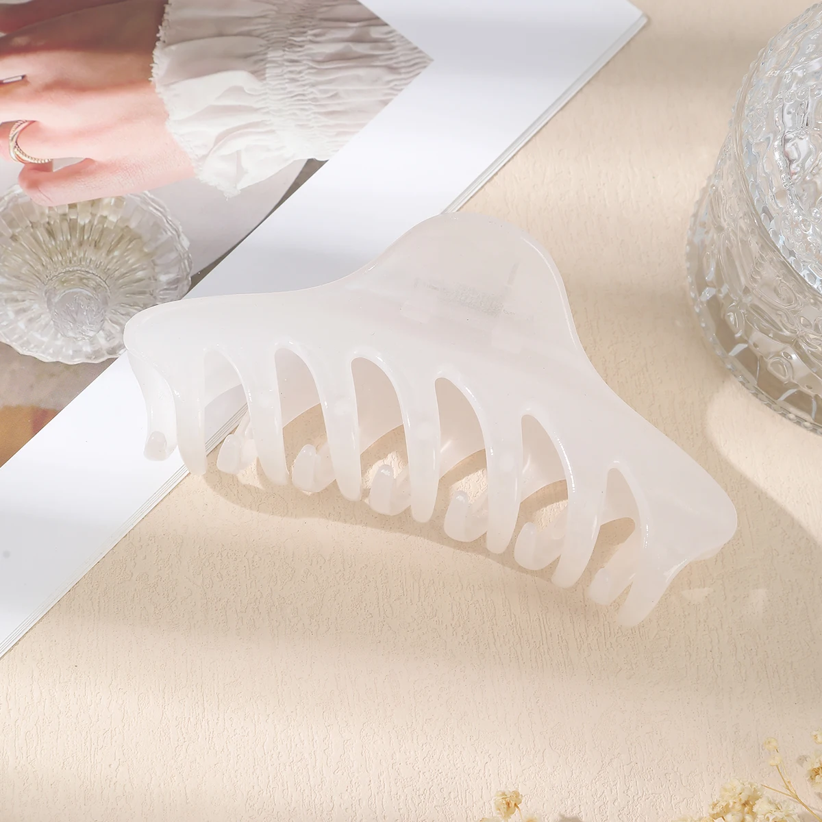 AWAYTR جديد ريترو الكورية مشبك شعر كبير السلطعون مقاطع الشعر القرش كليب دبوس الشعر بسيط موضة إكسسوارات الشعر للفتيات امرأة