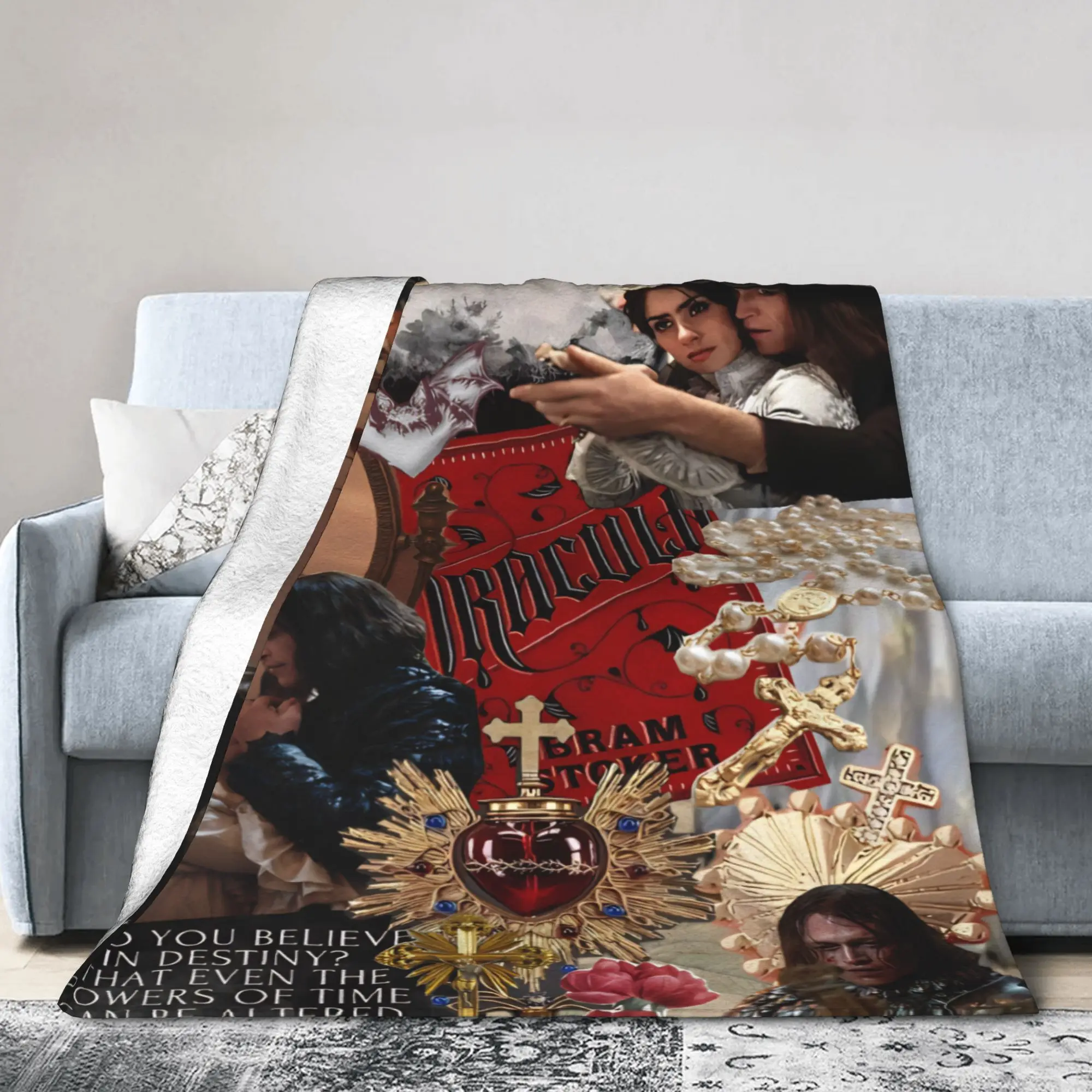 Dracula A Love Tale Stuff Blankets Lightweight Thin Flannel  Throw Blankets Relax Quilt