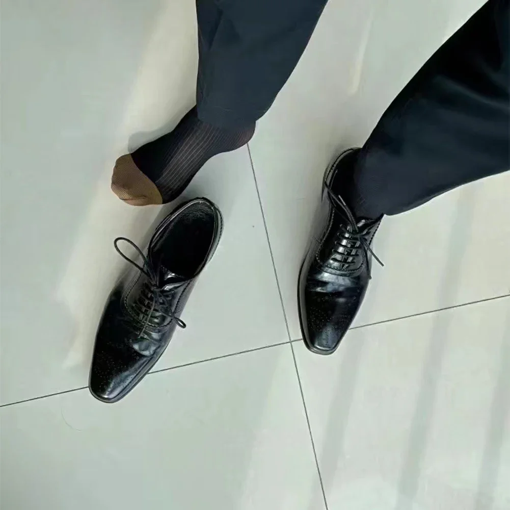 

Носки мужские деловые, удобные, прозрачные, дышащие, черные/темно-синие