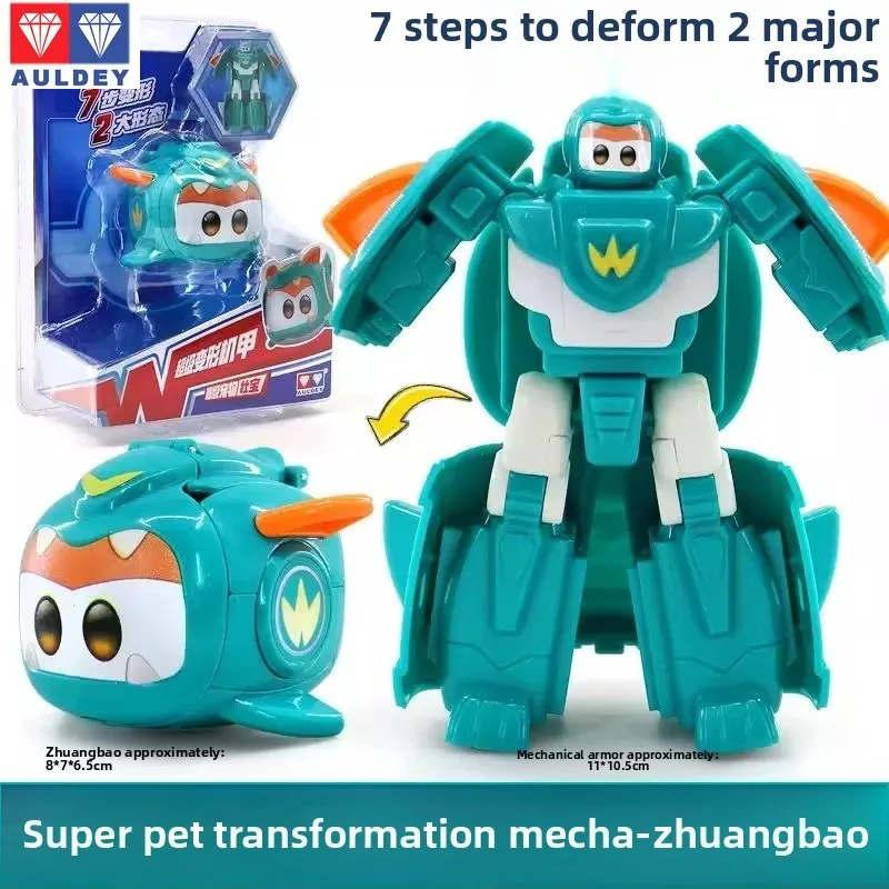 

Auldey Super Wings Super Pets Transformable Mecha Robot with Jett Dizzy Tino, Kids Toys for Boys Age 3-8, Robot Toys Collection